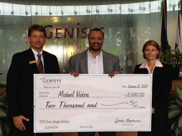 Genisys Funds Community Leadership Scholarship to Baker College Student